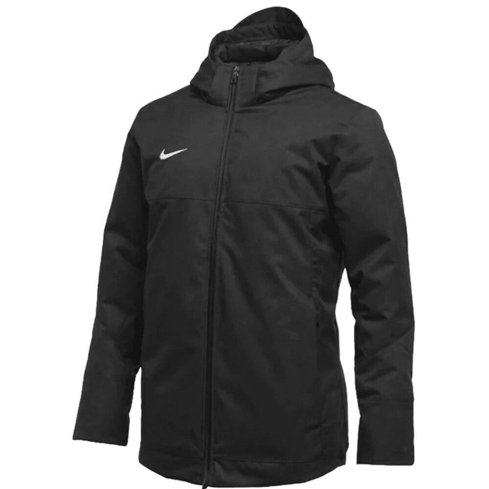 Nike Stock Men’s Size M Anthracite Dark Grey 550 Down Hooded Parka Jacket